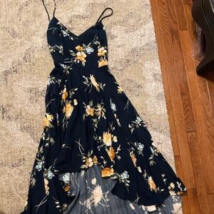 Lulus floral high low dress